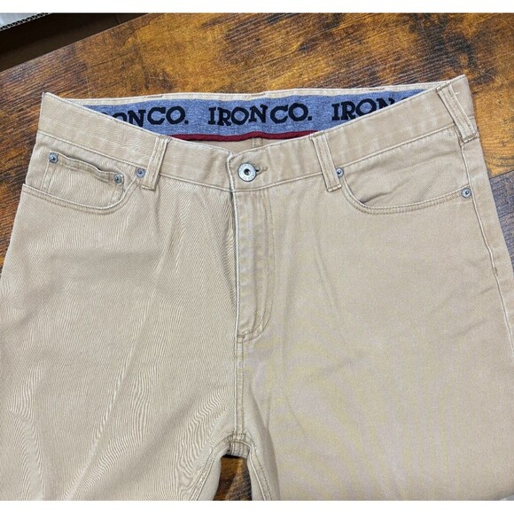 Iron Co. Men's Classic Stretch Comfort Patriot Pants Hay  Beige 34 x 32 - Picture 5 of 7